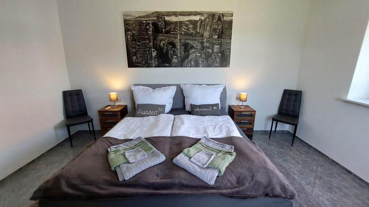 Ferienwohnung Am Hofladen Hellendorf - Saechsische Schweiz Bad Gottleuba Dış mekan fotoğraf