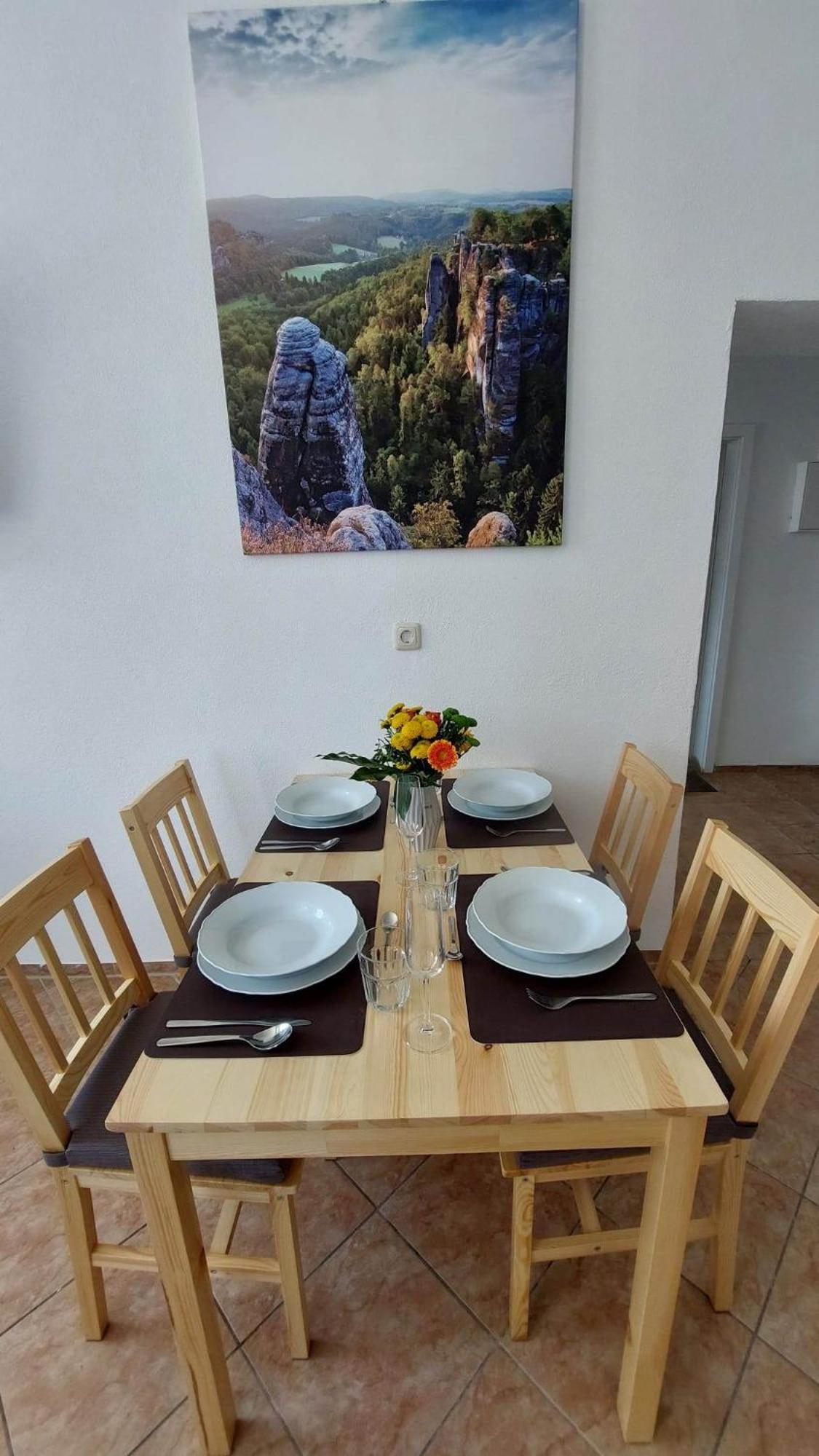 Ferienwohnung Am Hofladen Hellendorf - Saechsische Schweiz Bad Gottleuba Dış mekan fotoğraf